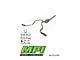 MPI Exhaust Technologies Turbo Series Clamp-On Dual Exhaust System with Polished Bright Chrome Tips; Side Exit (04-08 4.7L RAM 1500)