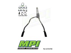 MPI Exhaust Technologies Performance Series Clamp-On Dual Exhaust System with Black Tips; Rear Exit (04-24 5.7L RAM 1500 w/o Factory Dual Exhaust)