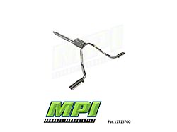 MPI Exhaust Technologies Turbo Series Clamp-On Dual Exhaust System with Polished Bright Chrome Tips; Side Exit (07-14 6.0L Sierra 2500 HD)