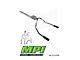 MPI Exhaust Technologies Turbo Series Weld-On Dual Exhaust System with Black Tips; Rear Exit (07-14 6.0L Sierra 3500 HD)