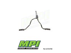 MPI Exhaust Technologies Turbo Series Clamp-On Dual Exhaust System with Polished Bright Chrome Tips; Side Exit (99-06 5.3L Silverado 1500)