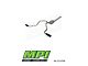 MPI Exhaust Technologies Turbo Series Clamp-On Dual Exhaust System with Black Tips; Side Exit (20-24 6.6L Gas Silverado 2500 HD)