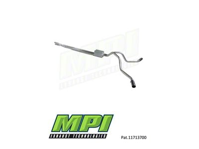 MPI Exhaust Technologies Stainless Steel Performance Series Clamp-On Dual Exhaust System with Black Tips; Side Exit (11-16 6.2L F-250 Super Duty)