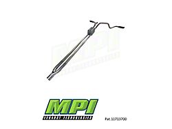 MPI Exhaust Technologies Stainless Steel Performance Series Clamp-On Dual Exhaust System with Black Tips; Side Exit (14-18 6.2L Sierra 1500)