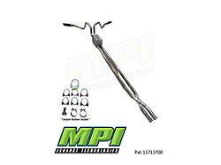 MPI Exhaust Technologies Stainless Steel Performance Series Clamp-On Dual Exhaust System with Black Tips; Side Exit (07-13 5.3L Silverado 1500)