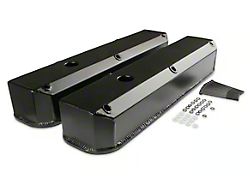 Mr. Gasket Fabricated Aluminum Valve Covers; Black (89-91 5.2L Dakota)