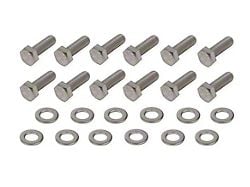 Mr. Gasket Engine Block Rear Cover Bolt Set; Stainless Steel (07-13 V8 Yukon)