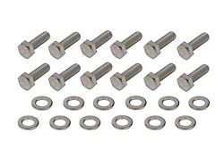 Mr. Gasket Engine Block Rear Cover Bolt Set; Stainless Steel (99-13 V8 Sierra 1500)