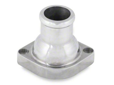 Mr. Gasket LS Water Neck Swivel; Straight; Polished (99-13 V8 Silverado 1500)