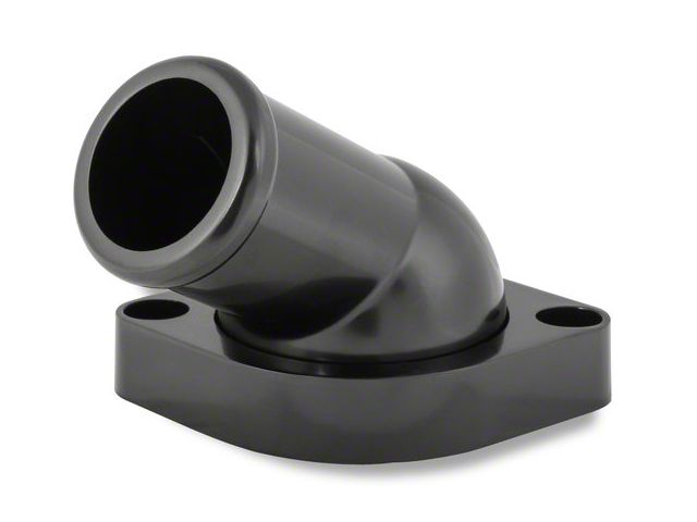 Mr. Gasket LS Water Neck Swivel; 30-Degree Angle; Black (07-15 Silverado 2500 HD)