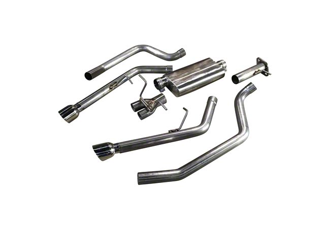 MRT Version 1 Dual Exhaust System with Polished Tips; Rear Exit (19-24 5.7L RAM 1500 w/ Factory Dual Exhaust)