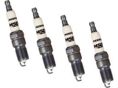 MSD Iridium Tip Spark Plugs; Set of Four (97-03 F-150; 04-10 4.2L, 4.6L F-150)