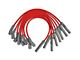 MSD Super Conductor Spark Plug Wire Set; Red (11-15 6.2L F-350 Super Duty)
