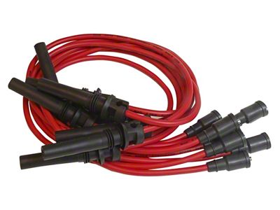 MSD Super Conductor Spark Plug Wire Set; Red (03-05 5.7L RAM 2500)