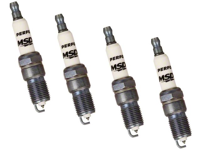 MSD Iridium Tip Spark Plugs; Set of Four (99-13 Sierra 1500)
