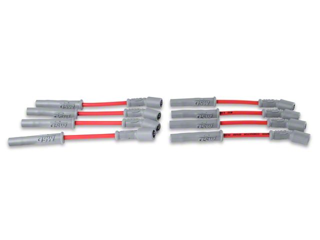 MSD Super Conductor 8.5mm Spark Plug Wires; Red (14-24 V8 Sierra 1500)