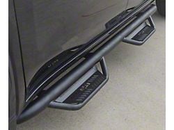 N-Fab Cab Length Podium Nerf Side Step Bars; Textured Black (19-24 Sierra 1500 Crew Cab)