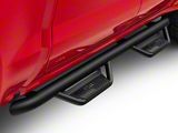 N-Fab Cab Length Podium Nerf Side Step Bars; Textured Black (19-24 Silverado 1500 Crew Cab)