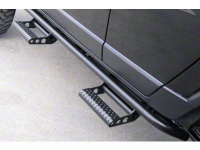 N-Fab Cab Length RKR Side Step Bars; Textured Black (15-22 Canyon Crew Cab)