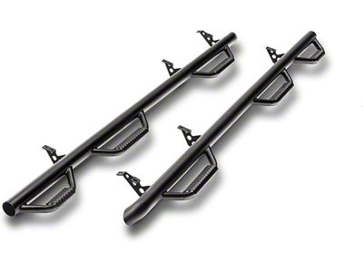 N-Fab Wheel 2 Wheel Bed Access Nerf Side Step Bars; Textured Black (11-16 F-350 Super Duty SuperCrew w/ 6-3/4-Foot Bed)