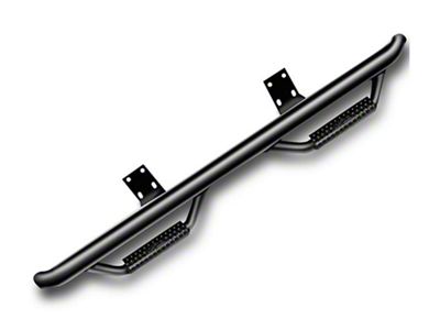 N-Fab Cab Length Nerf Side Step Bars; Textured Black (11-16 F-350 Super Duty SuperCrew)