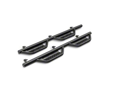 N-Fab Cab Length RS Nerf Side Step Bars; Textured Black (10-18 RAM 3500 Crew Cab)