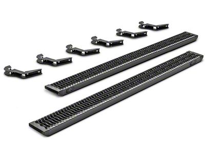 N-Fab Growler Fleet Sure Grip Running Boards; Textured Black (19-24 RAM 3500 Mega Cab)