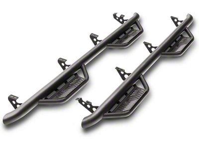 N-Fab Cab Length Podium Nerf Side Step Bars; Textured Black (19-24 RAM 3500 Mega Cab)