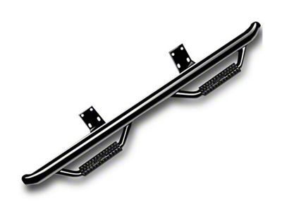 N-Fab Cab Length Nerf Side Step Bars; Gloss Black (10-18 RAM 3500 Crew Cab)