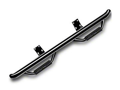 N-Fab Cab Length Nerf Side Step Bars; Gloss Black (19-25 Sierra 1500 Regular Cab)