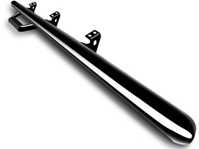 N-Fab Cab Length Nerf Side Step Bars; Gloss Black (20-24 Sierra 2500 HD Regular Cab)