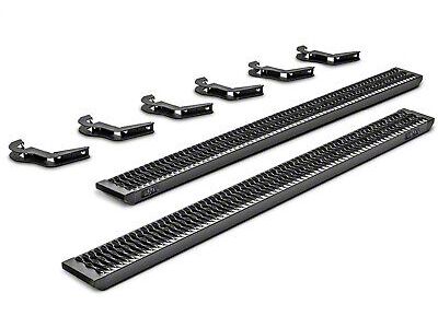 N-Fab Growler Fleet Sure Grip Running Boards; Textured Black (20-24 Sierra 2500 HD Regular Cab)