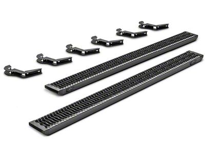 N-Fab Growler Fleet Sure Grip Running Boards; Textured Black (20-24 Sierra 2500 HD Double Cab SRW)