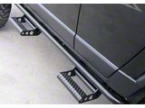 N-Fab Cab Length RKR Side Rails with Detachable Steps; Textured Black (20-24 Sierra 2500 HD Crew Cab)