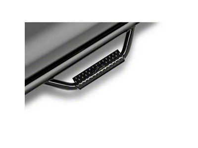 N-Fab Cab Length Nerf Side Step Bars; Textured Black (20-24 Sierra 3500 HD Regular Cab)