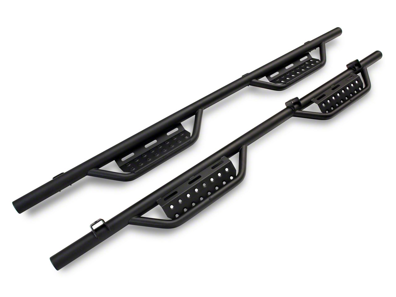 N-Fab Silverado 1500 Cab Length RS Nerf Side Step Bars; Textured Black  119418012 (19-25 Silverado 1500 Crew Cab) - Free Shipping