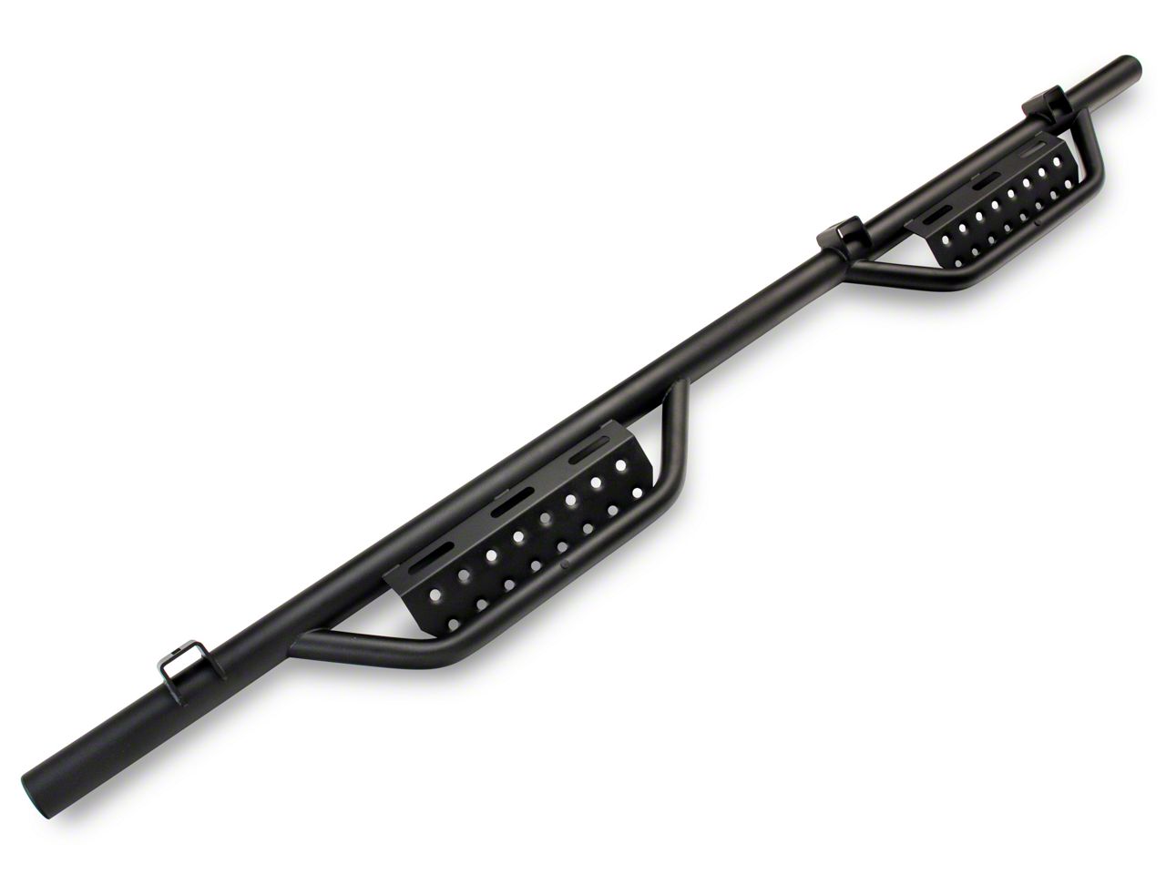 N-Fab Cab Length RS Nerf Side Step Bars; Textured Black (19-25 Silverado  1500 Crew Cab)