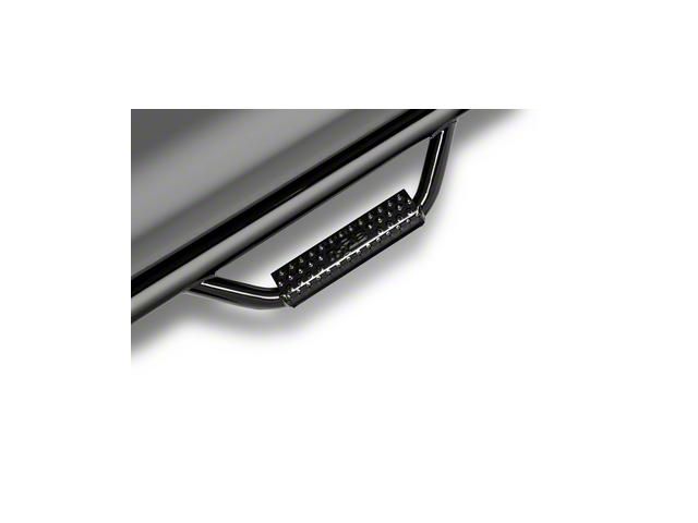 N-Fab Cab Length Nerf Side Step Bars; Textured Black (20-24 Silverado 2500 HD Regular Cab)