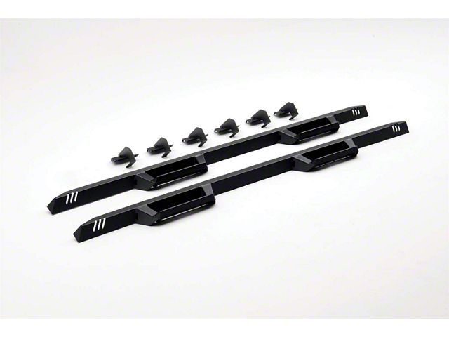 N-Fab EpYx Cab Length Nerf Side Step Bars; Textured Black (20-24 Silverado 2500 HD Crew Cab)