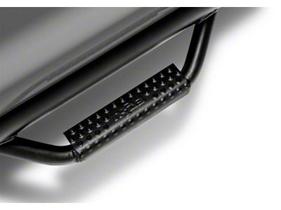 N-Fab Cab Length Nerf Side Step Bars; Textured Black (11-14 Silverado 2500 HD Crew Cab)