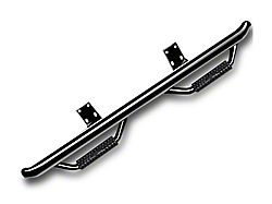 N-Fab Cab Length Nerf Side Step Bars; Gloss Black (11-16 F-250 Super Duty SuperCrew)