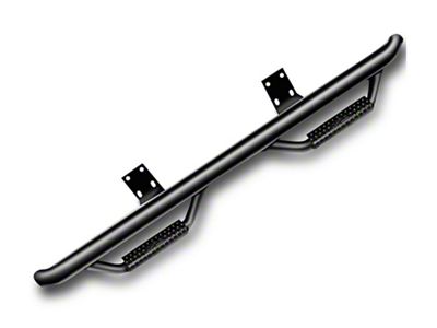 N-Fab Cab Length Nerf Side Step Bars; Textured Black (17-24 F-250 Super Duty SuperCab)