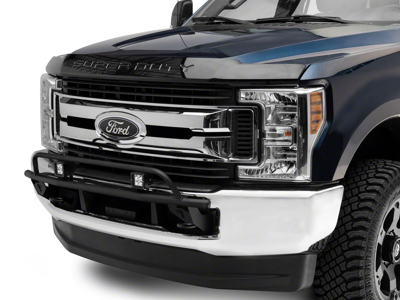 N-Fab F-250 Super Duty Front Light Mount Bar with Multi-Mount; Textured ...