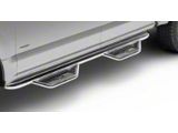 N-Fab Cab Length Podium Nerf Side Step Bars; Polished Stainless (14-18 Sierra 1500 Crew Cab)