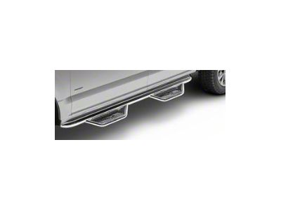 N-Fab Cab Length Podium Nerf Side Step Bars; Polished Stainless (14-18 Sierra 1500 Double Cab)