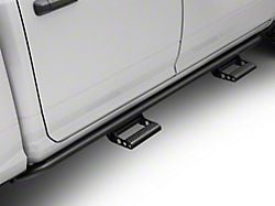 N-Fab Cab Length RKR Side Rails with Detachable Steps; Textured Black (09-18 RAM 1500 Quad Cab, Crew Cab)