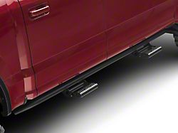 N-Fab Cab Length RKR Side Rails with Detachable Steps; Textured Black (15-25 F-150 SuperCrew, Excluding Raptor)