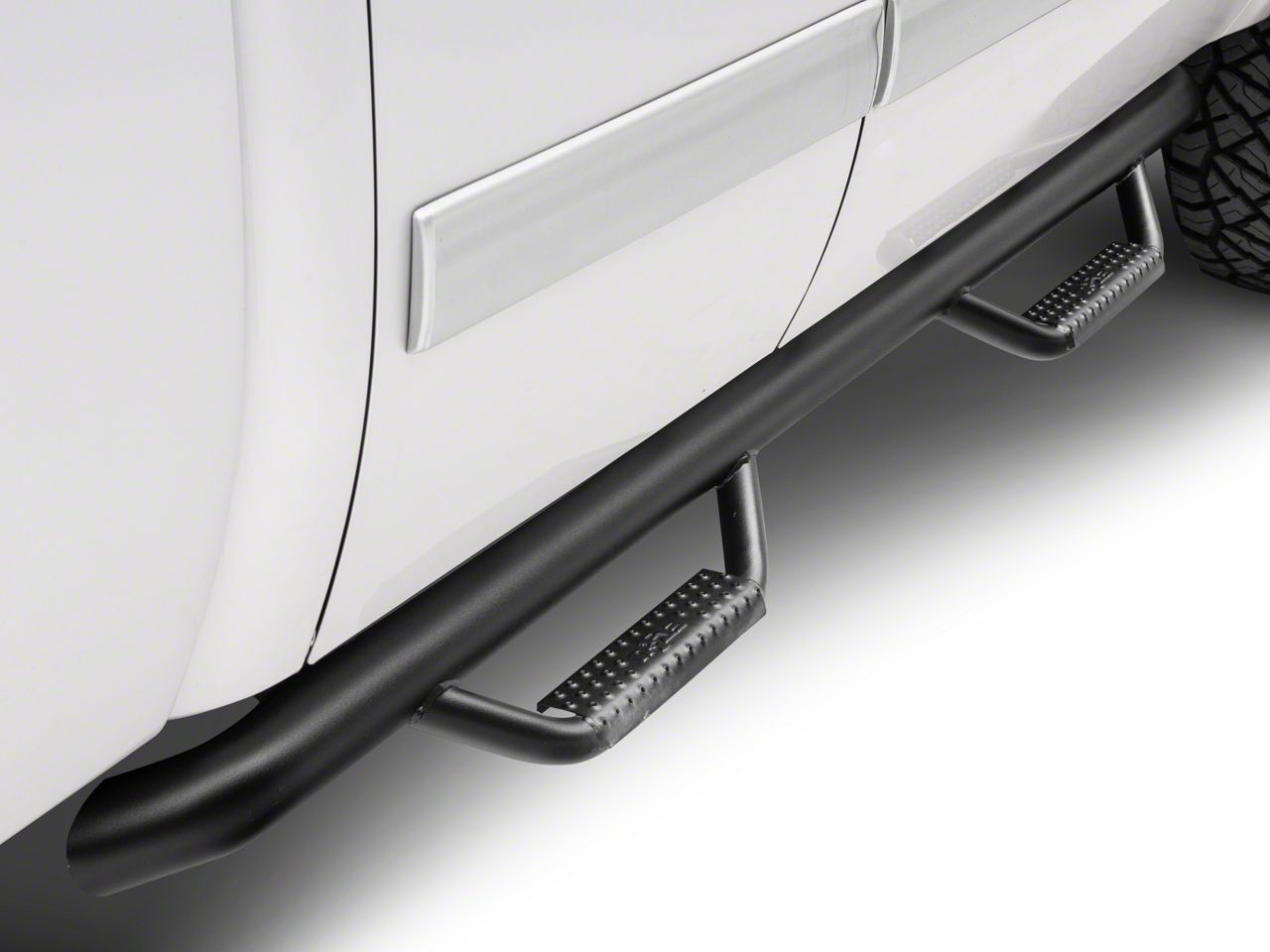 N-Fab Silverado Cab Length Nerf Side Step Bars - Textured Black S102524 ...