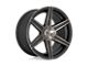 Niche Carina Matte Machined Double Dark Tint 6-Lug Wheel; 24x10; 30mm Offset (04-08 F-150)