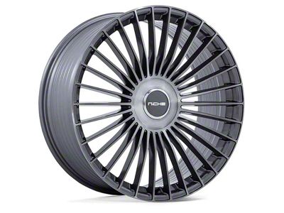 Niche Serene Gloss Titanium Brushed 6-Lug Wheel; 24x10; 30mm Offset (04-08 F-150)